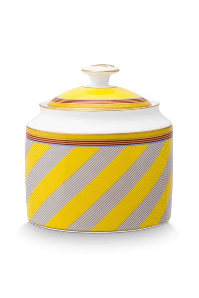 Pip Chique Stripes Sugar Bowl Yellow