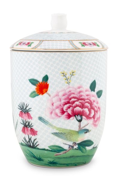 Pot de Stockage Blushing Birds en Coloris Blanc