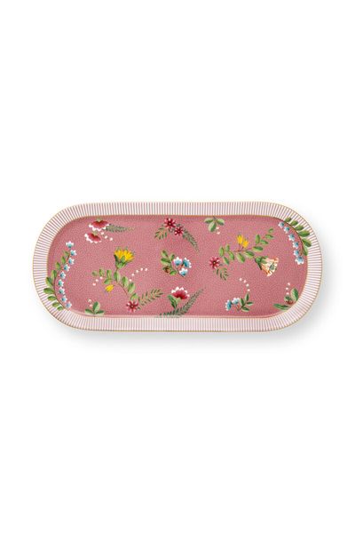 Plateau à Gâteaux Rectangulaire La Majorelle Rosa