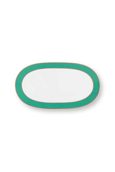 Pip Chique Cake Tray Oval Green