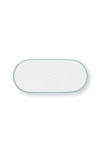 Plate Sugar & Creamer Jolie Dots Gold Blue