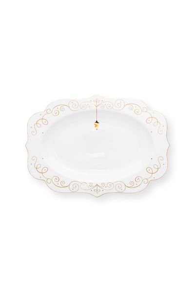 Royal Winter White Oval Serving Dish 40cm