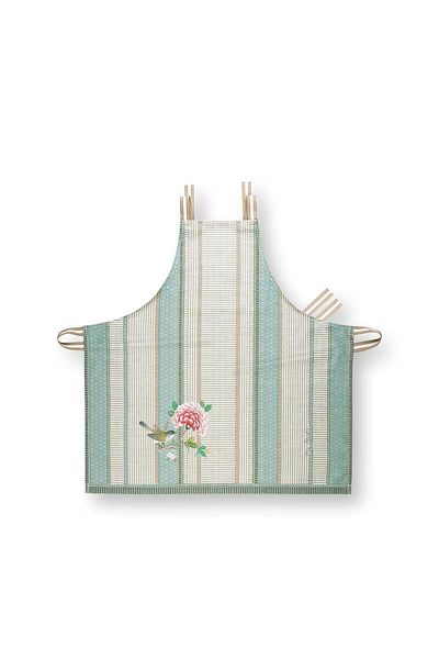 Blushing Birds Apron Blue