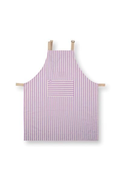 Tablier Stripes Lilas