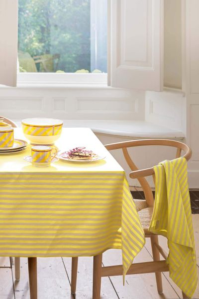 Lot de 2 Torchons Stripes Jaune