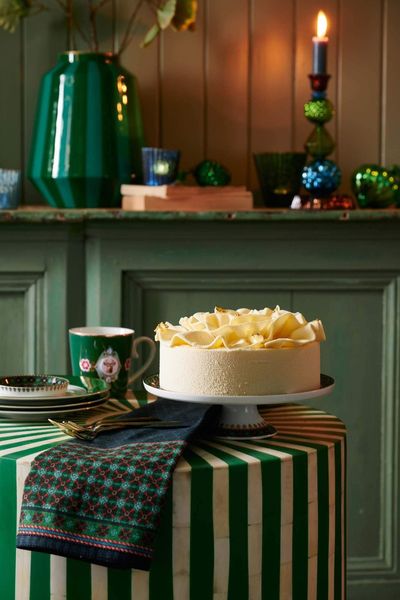 Set/2 Theedoeken Berry Blues Blauw