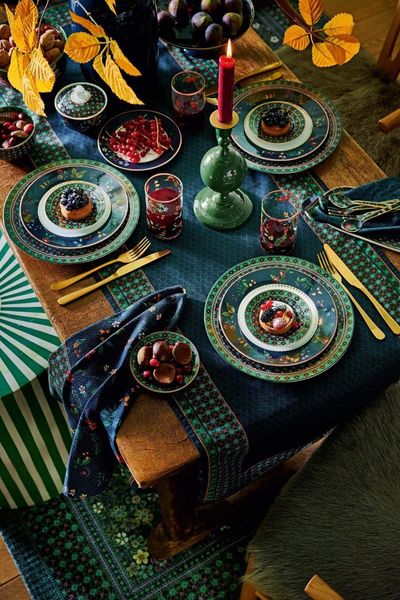 Chemin de Table Berry Blues Bleu