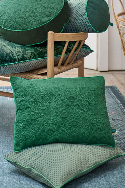 Cushion Quiltey Days Dark Green