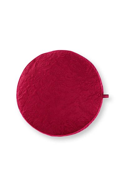 Cushion Round Quiltey Days Dark Pink