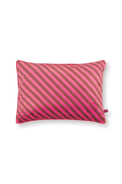 Cousin Décoratifs Rayures Larges Rose