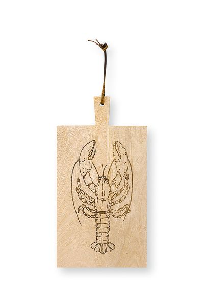 Wooden Tray Rectangular Lobster