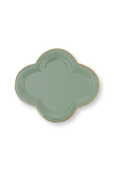 Beau Plateau de Petite Taille en Coloris Vert