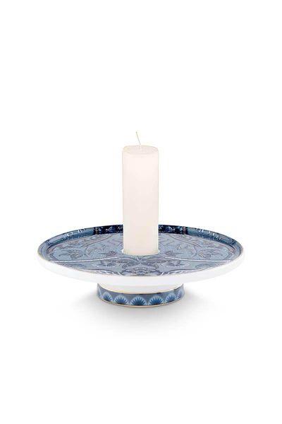 Kyoto Festival Candle Tray Blue 14cm