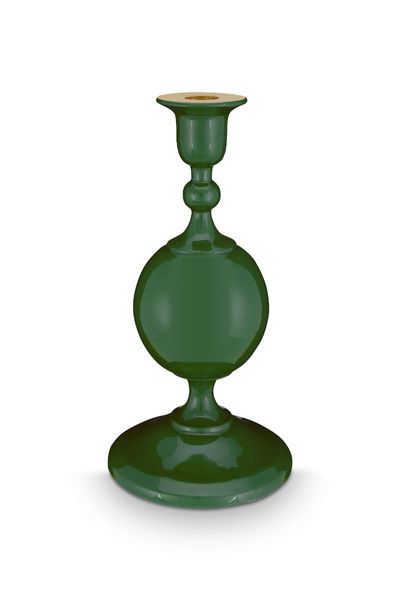 Bougeoir en Métal Sphère Petit Vert 24cm