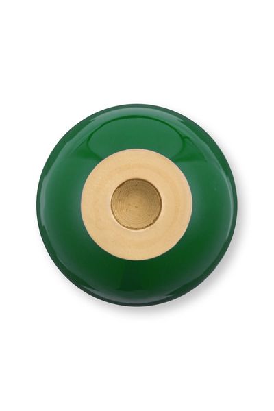 Bougeoir Boule en Métal Vert 44cm