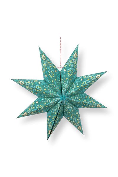 Étoile de Noël Papier Vert 60cm