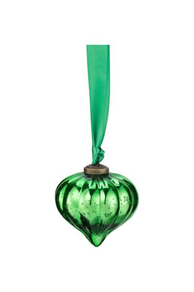 Ornament Glass Green 10cm
