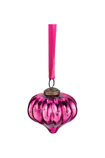 Ornament Glass Pink 7.5cm