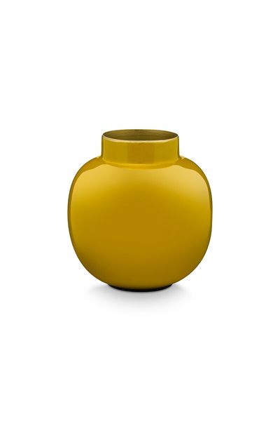 Round Mini Vase Yellow 10 cm
