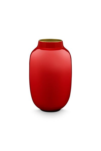 Ovale Mini Vaas Red 14 cm