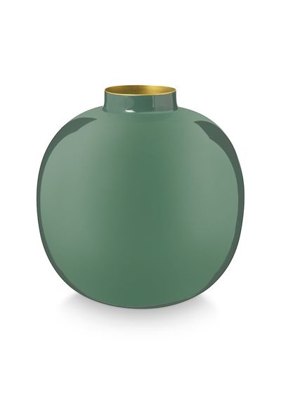 Metalen vaas Donkergroen 23 Cm