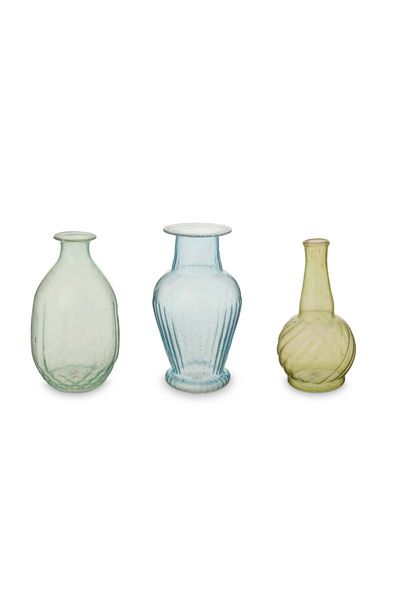 Set/3 Vazen Glas Groen M