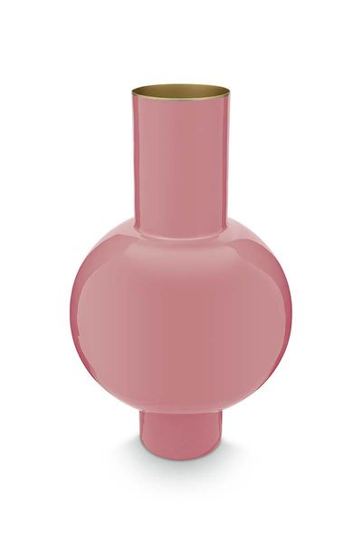 Metal Vase Pink 40cm
