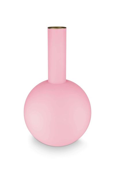 Vase en Métal Grande Mats Rose Clair 42cm