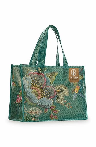 Shopper Poppy Stitch Green