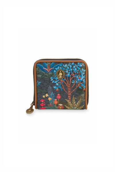 Portemonnee Vierkant Pip Garden Donkerblauw