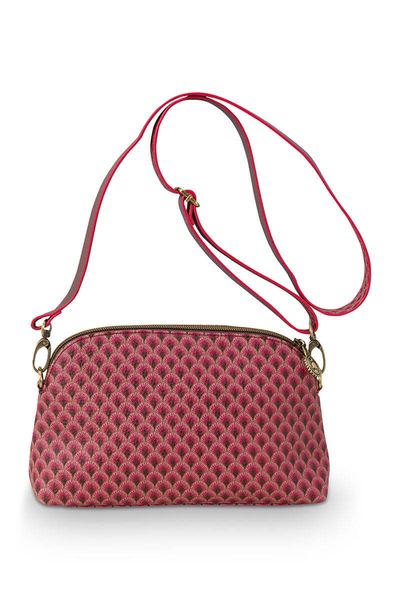Schultertasche Klein Suki Dunkelrosa