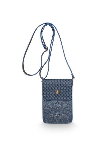 Phone Bag Kyoto Festival Denim Blue 13x20x4.7cm