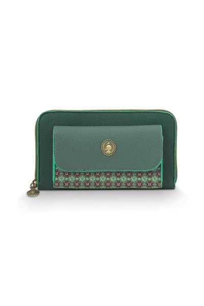 Portefeuille Pochette Uni Vert