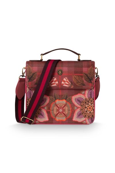 Frances Cross Body Bag Flores Felices Red
