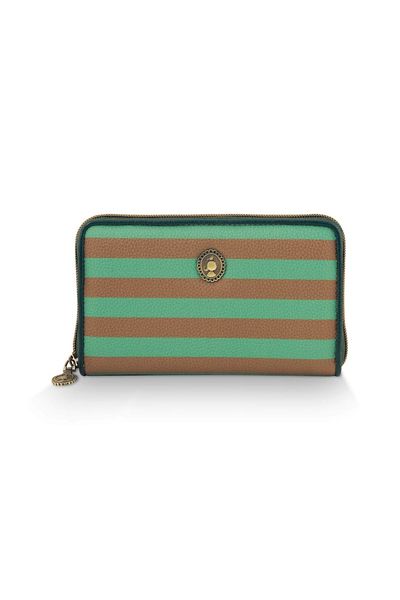 Willow Wallet Stripe Green
