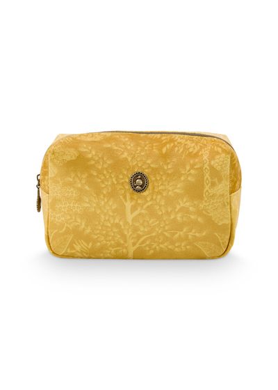 Cosmetic Bag Square Small Origami Tree Yellow