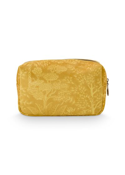 Cosmetic Bag Square Small Origami Tree Yellow