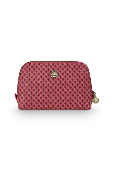 Cosmetic Bag Triangle Small Suki Pink