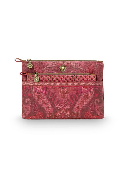 Kosmetiktasche Kyoto Festival Combi Dunkelrosa