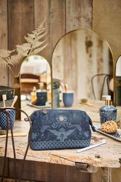 Cosmetic Purse Medium Kyoto Festival Blue