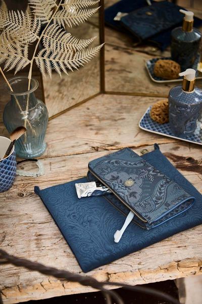 Cosmetic Zipper Pouch Kyoto Festival Blue