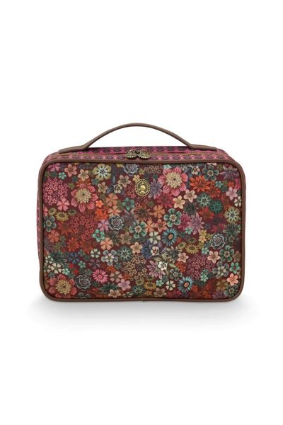 Trousse de Beauté Carrée de Grande Taille Tutti I Fiori Rose