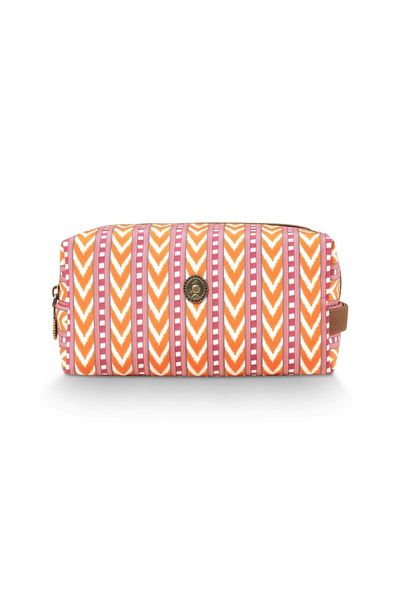 Coco Necessaire Mittel Samba Streifen Orange