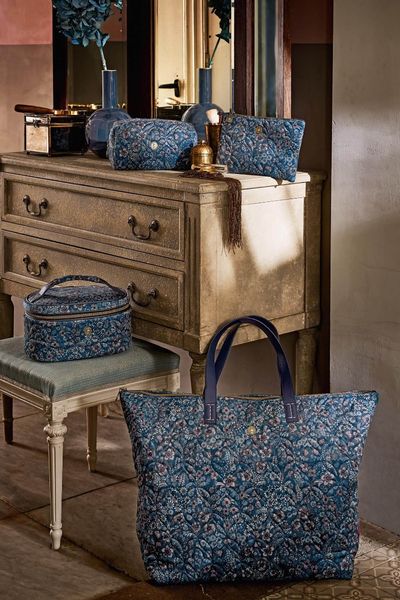 Necessaire Coco Mittelgroß Quilted Daisy Dreams Blau 