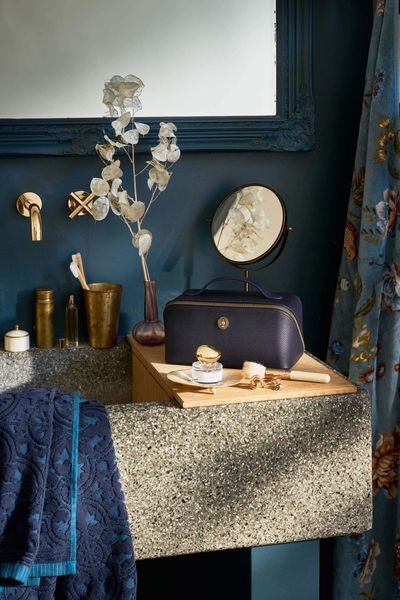 Necessaire Cyrille Mittelgroß Blau