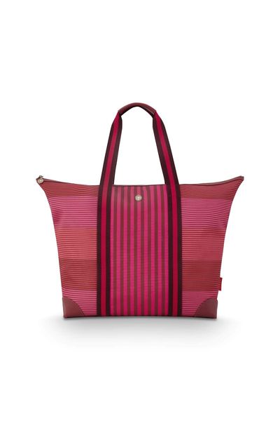 Tilda Tragetasche Gross Streifen Rosa