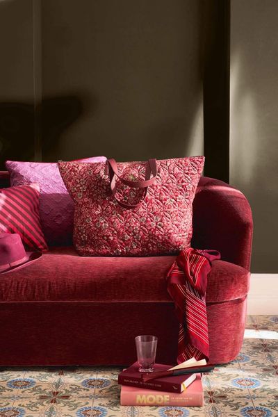 Sac Cabas Tilda Grand Quilted Daisy Dreams Rouge