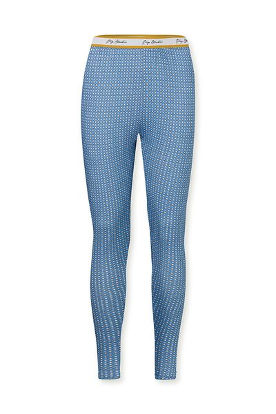 Lange Legging Star Tile Blauw