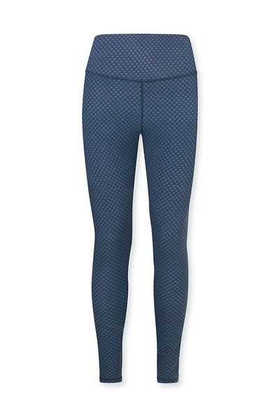 Lange Sportlegging Lace Flower Blauw