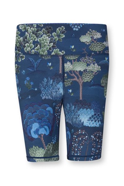 Kurze Sporthose Japanese Garden Blau
